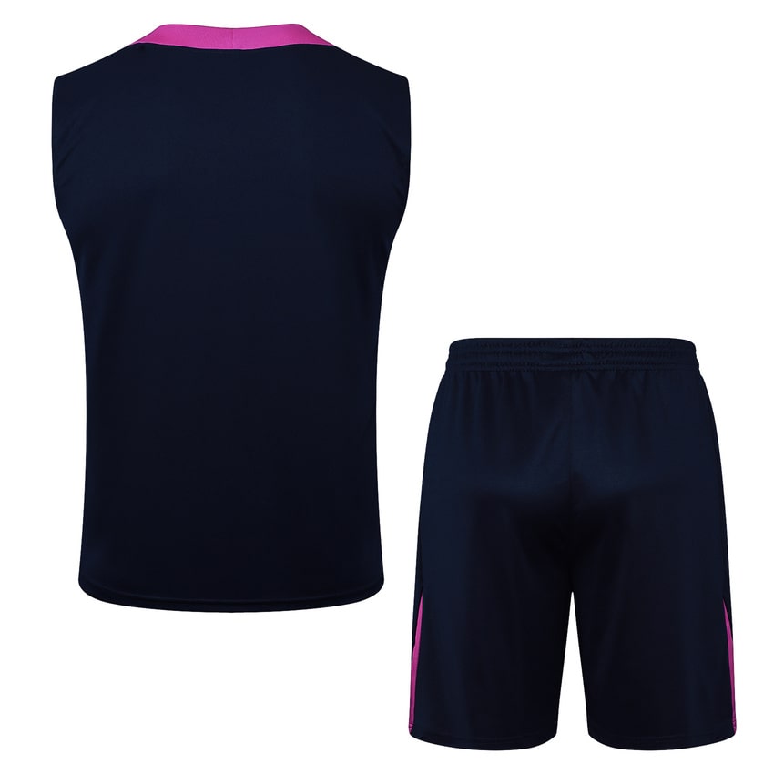 Debardeur Short Barcelone Homme 2025 2026 Noir Rose | Foot Fan