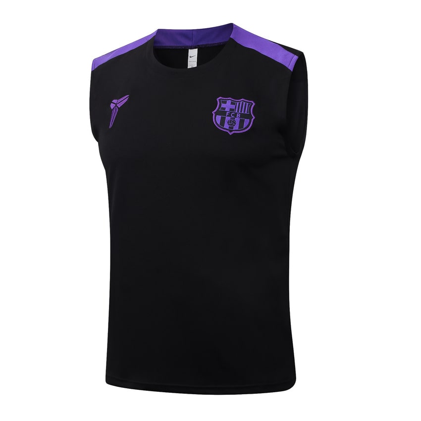 Debardeur Short Barcelone Homme 2025 2026 Noir Violet | Foot Fan