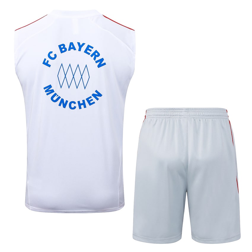 Debardeur Short Bayern Munich Homme 2025 2026 Blanc | Foot Fan