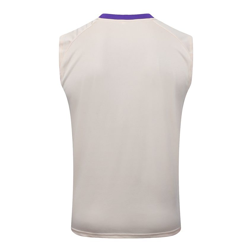 Debardeur Short Real Madrid Homme 2025 2026 Beige Violet | Foot Fan