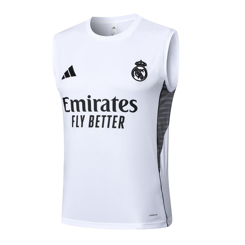 Debardeur Short Real Madrid Homme 2025 2026 Blanc Clair | Foot Fan
