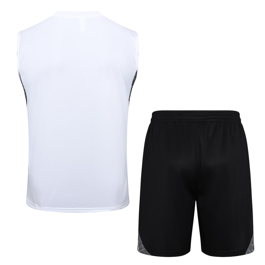 Debardeur Short Real Madrid Homme 2025 2026 Blanc Clair | Foot Fan