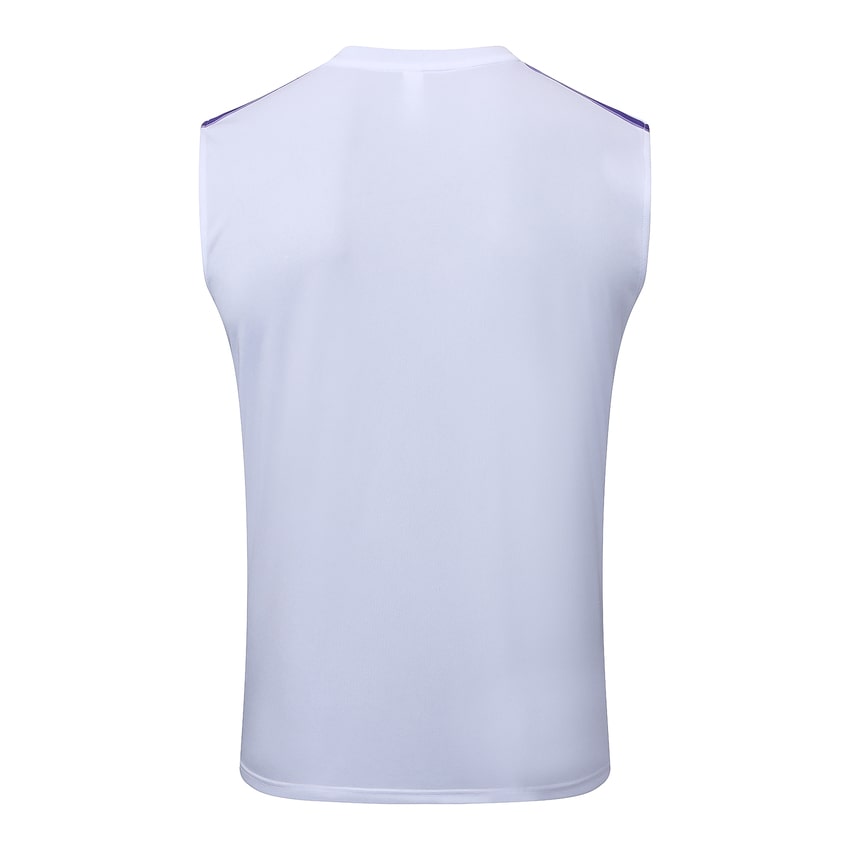 Debardeur Short Real Madrid Homme 2025 2026 Blanc Violet | Foot Fan