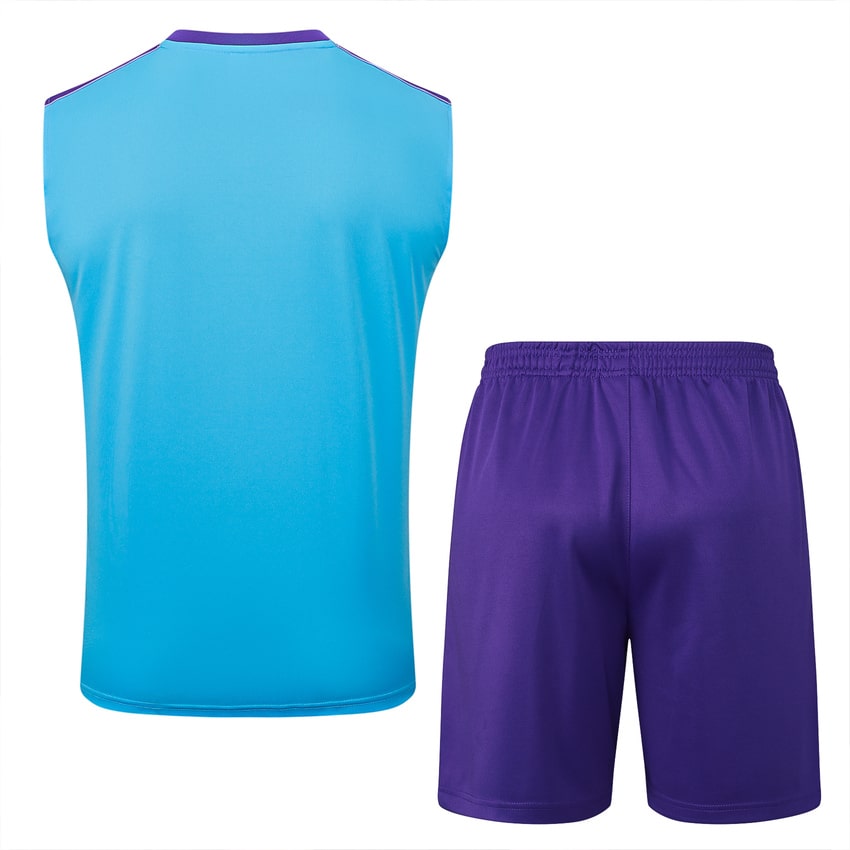 Debardeur Short Real Madrid Homme 2025 2026 Bleu Ciel | Foot Fan