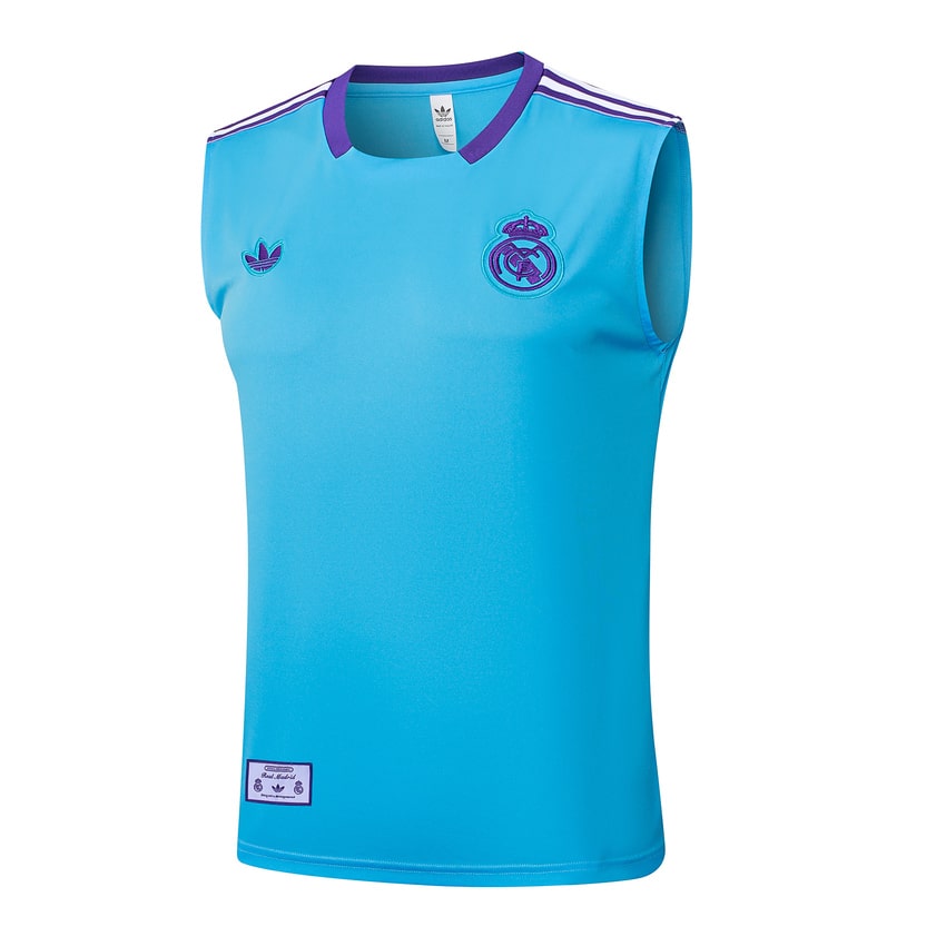Debardeur Short Real Madrid Homme 2025 2026 Bleu Ciel | Foot Fan
