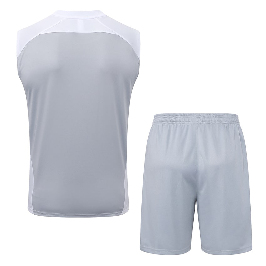Debardeur Short Real Madrid Homme 2025 2026 Gris Blanc | Foot Fan
