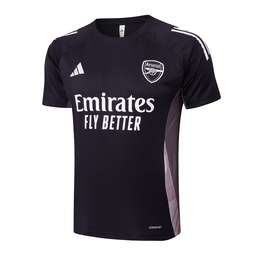 Kit Maillot Short Pre-Match Arsenal Homme 2024 2025 Noir/Beige | Foot Fan