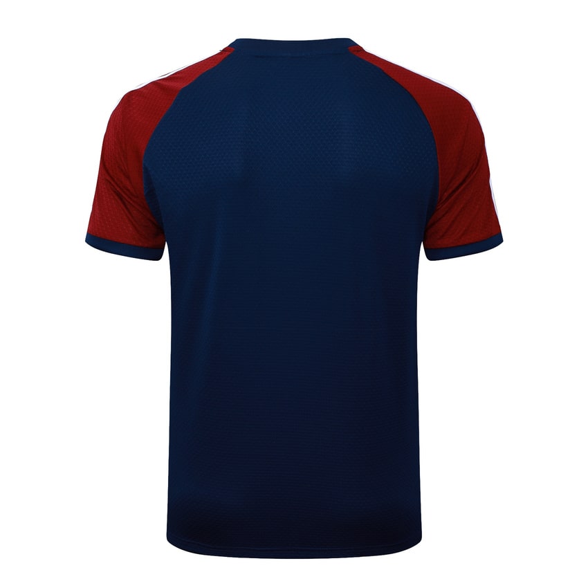 Kit Maillot Short Pre-Match Arsenal Homme 2025 2026 Bleu Rouge | Foot Fan