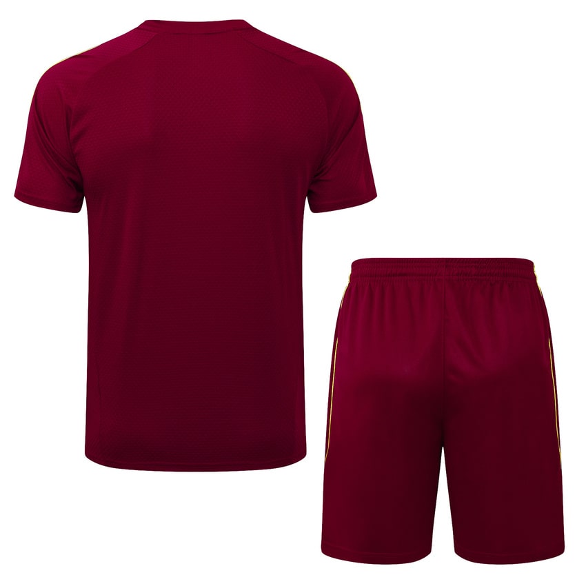 Kit Maillot Short Pre-Match Arsenal Homme 2025 2026 Rouge Foncé | Foot Fan