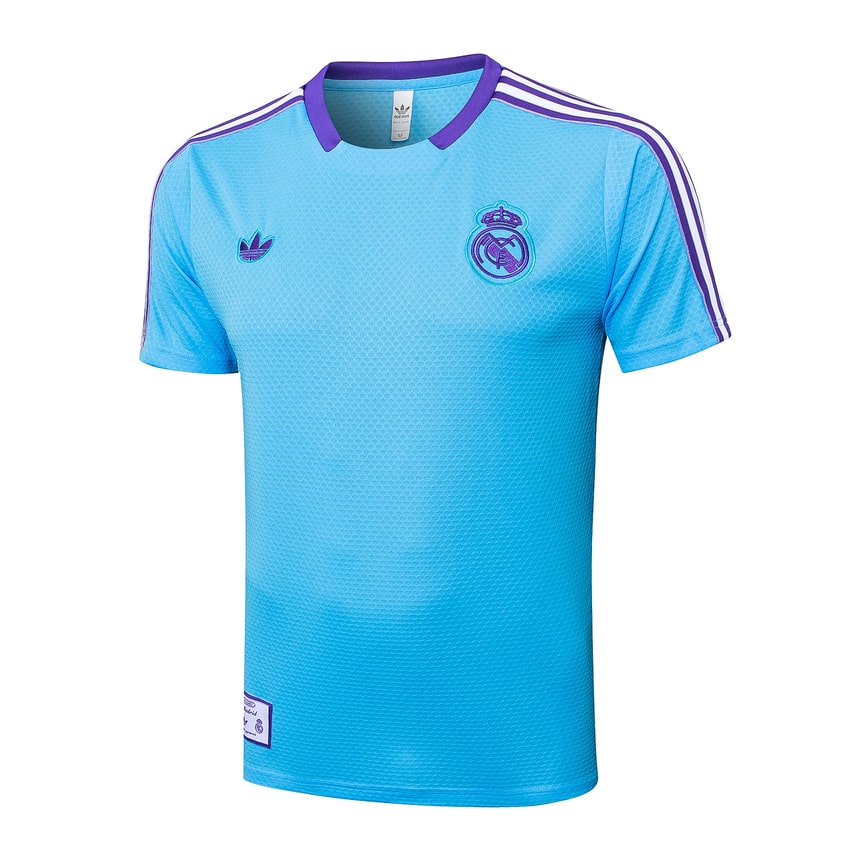 Ensemble Maillot Short Real Madrid Homme/Enfant 2025 2026 Bleu Ciel | Foot Fan