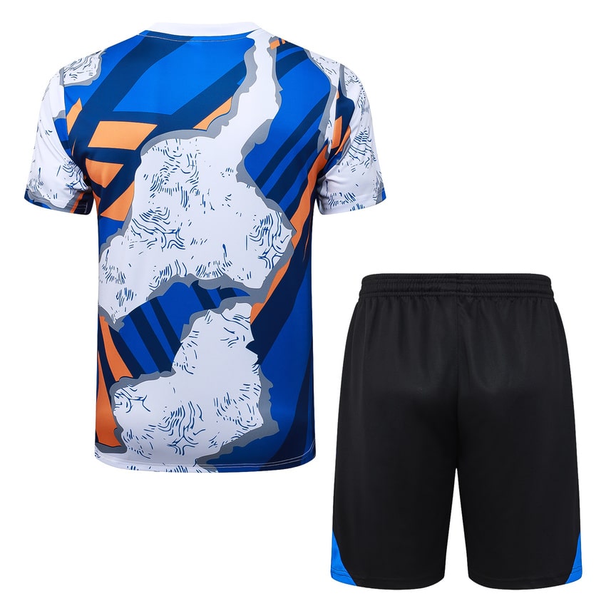 Ensemble Maillot Short Real Madrid Homme/Enfant 2025 2026 Bleu Tache | Foot Fan