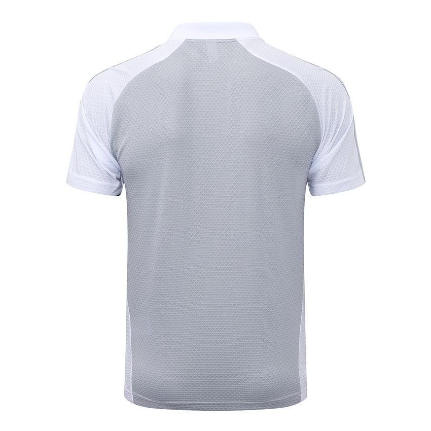 Polo Real Madrid Homme 2025 2026 Gris Blanc | Foot Fan