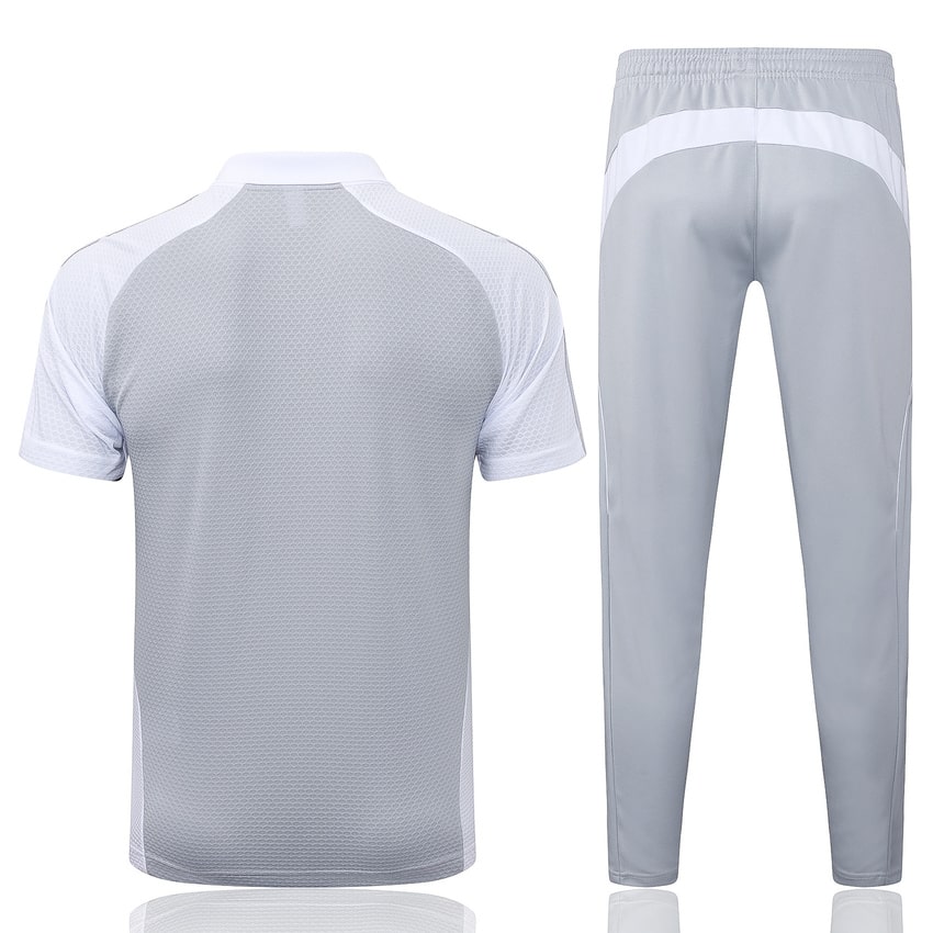 Polo Real Madrid Homme 2025 2026 Gris Blanc | Foot Fan