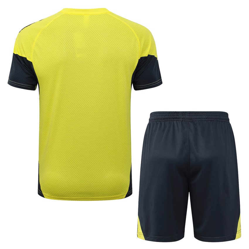 Ensemble Maillot Short Real Madrid Homme/Enfant 2025 2026 Jaune | Foot Fan