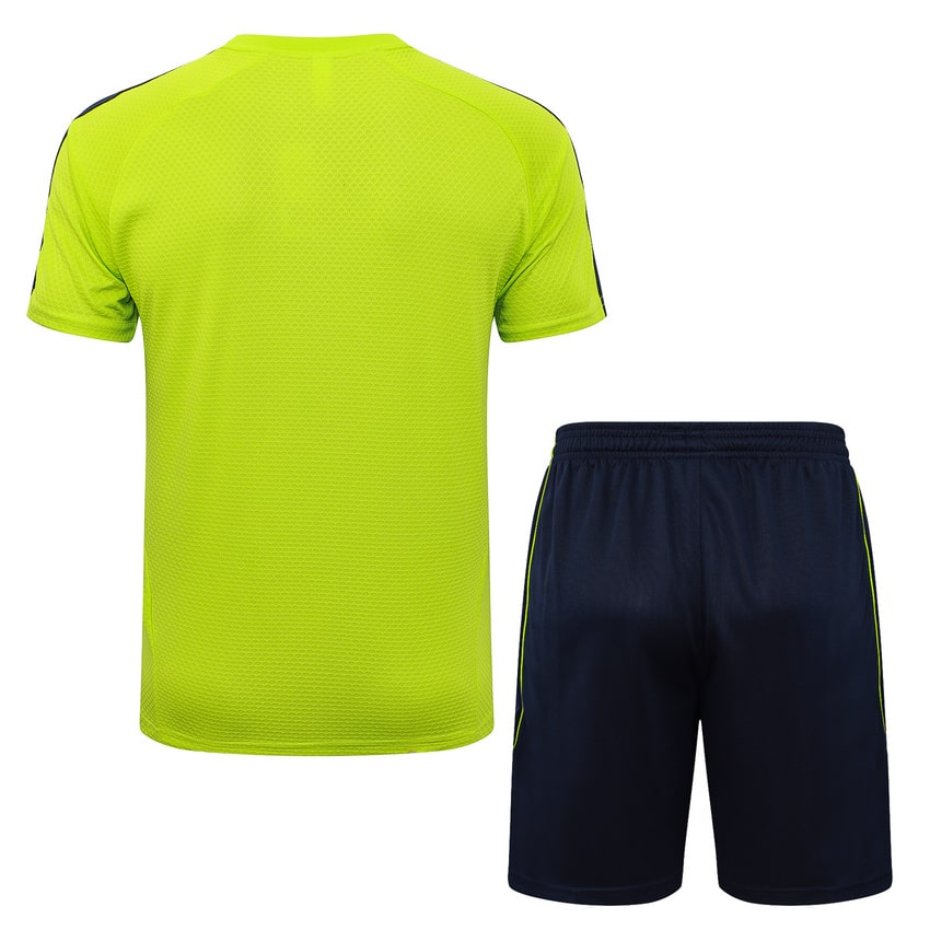Ensemble Maillot Short Real Madrid Homme/Enfant 2025 2026 Jaune Foncé | Foot Fan