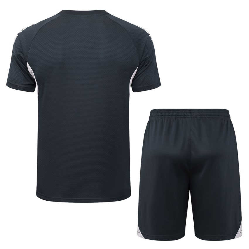 Ensemble Maillot Short Real Madrid Homme/Enfant 2025 2026 Noir Clair | Foot Fan