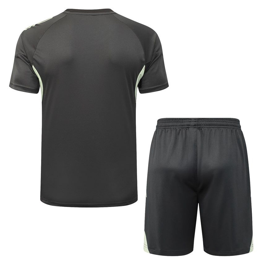 Ensemble Maillot Short Real Madrid Homme/Enfant 2025 2026 Noir Jaune | Foot Fan