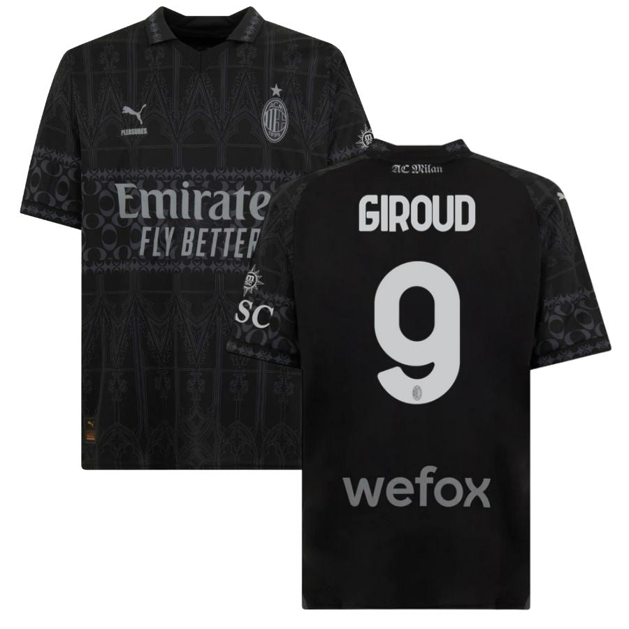 Maillot Milan AC Fourth X Pleasures Homme 2024 Noir | Foot Fan