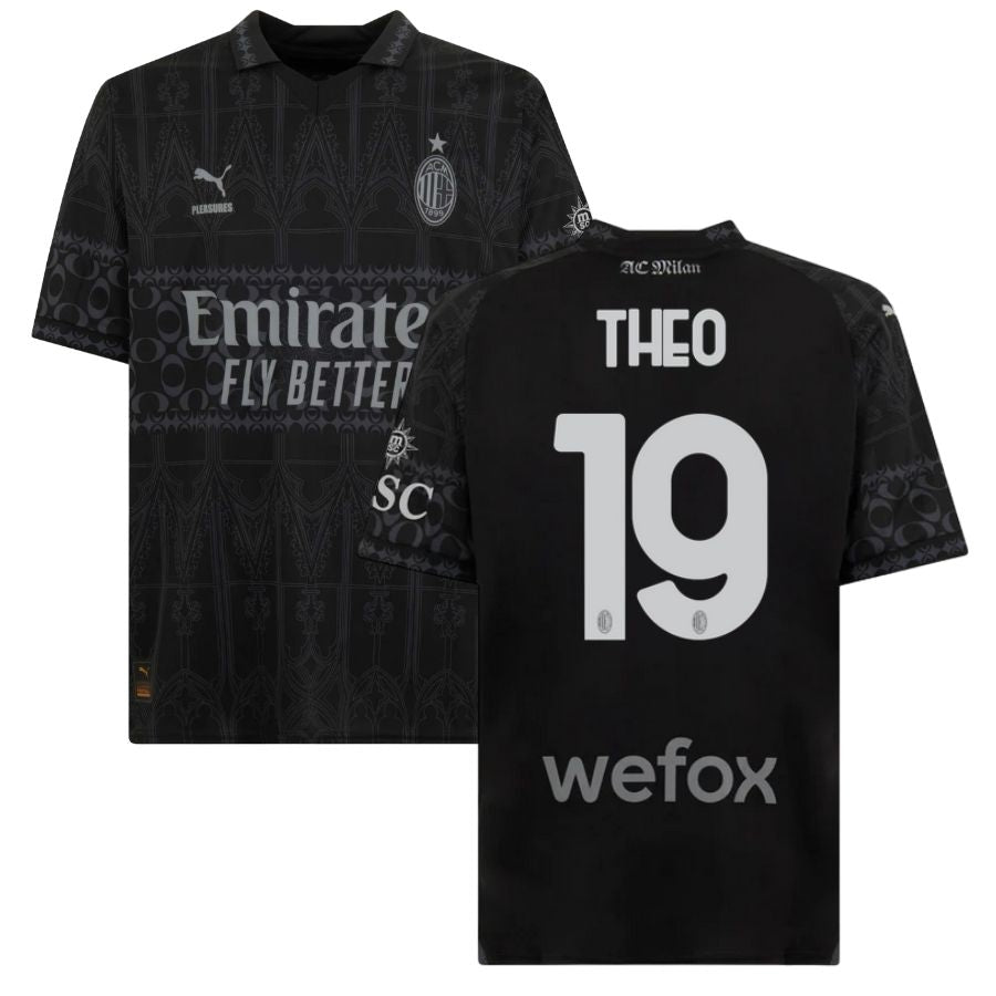 Maillot Milan AC Fourth X Pleasures Homme 2024 Noir | Foot Fan