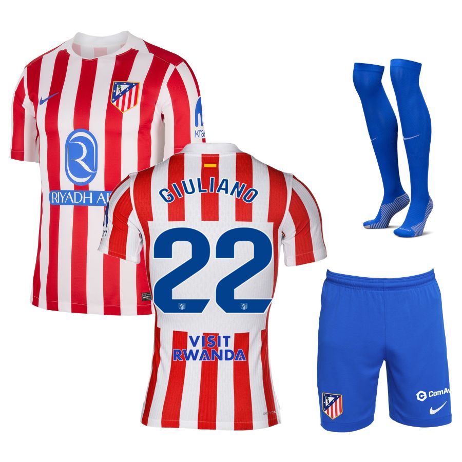 Maillot Kit Enfant Atletico Madrid Domicile 2025 2026 | Foot Fan
