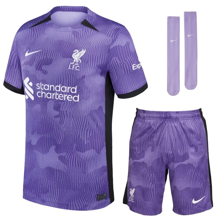 Maillot Kit Enfant Liverpool Exterieur 2024 | Foot Fan