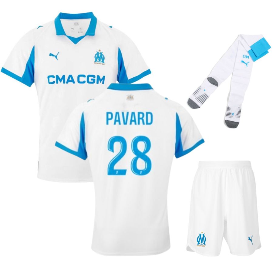 Maillot Kit Enfant Marseille Domicile 2025 2026 | Foot Fan