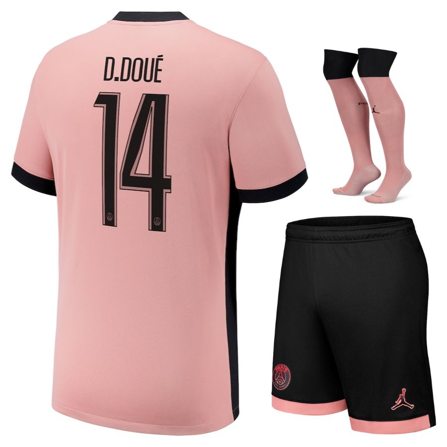 Maillot Kit Enfant PSG Third Rose 2024 2025 | Foot Fan