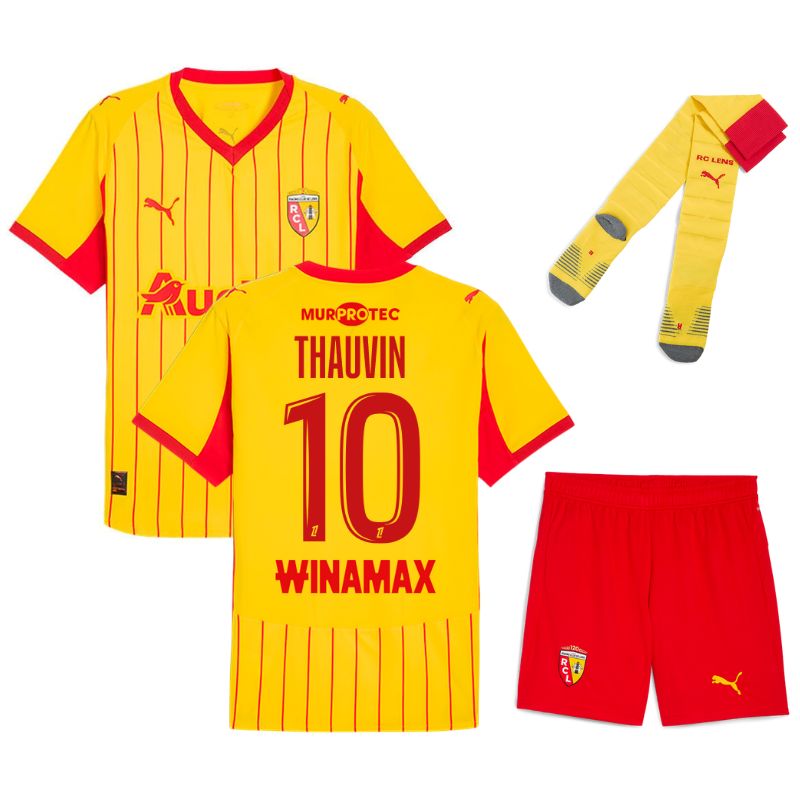Maillot Kit Enfant RC Lens Domicile 2025 2026 | Foot Fan