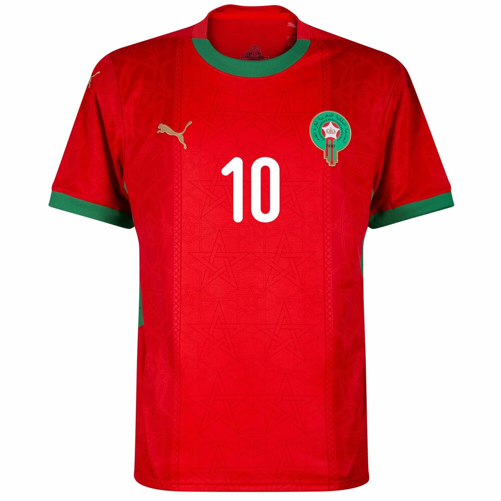 Maillot Maroc Homme Brahim 10 Domicile 2024 2025 | Foot Fan
