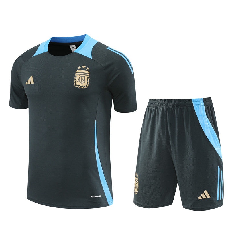 Maillot-Short-Training-Argentine-Gris-Homme-2024-2025