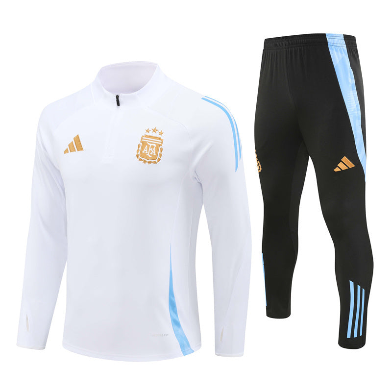 Survetement Argentine Training Homme/Enfant 2024 2025 Blanc | Foot Fan