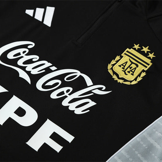 Survetement Argentine Training Homme/Enfant 2025 2026 Noir | Foot Fan