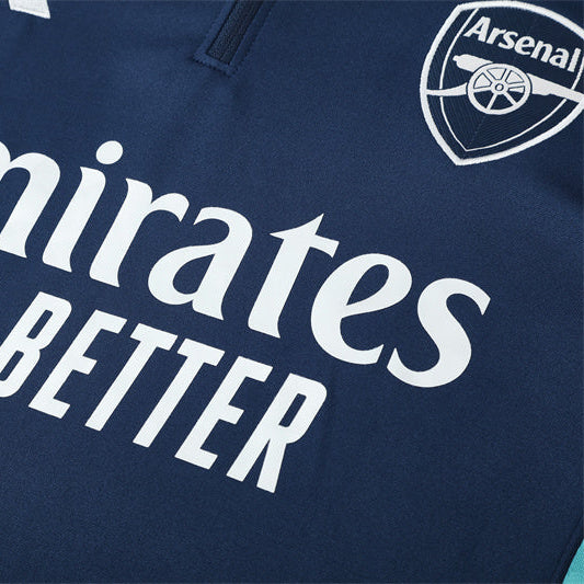 Survetement Arsenal Training Homme/Enfant 2025 2026 Blanc Bleu | Foot Fan