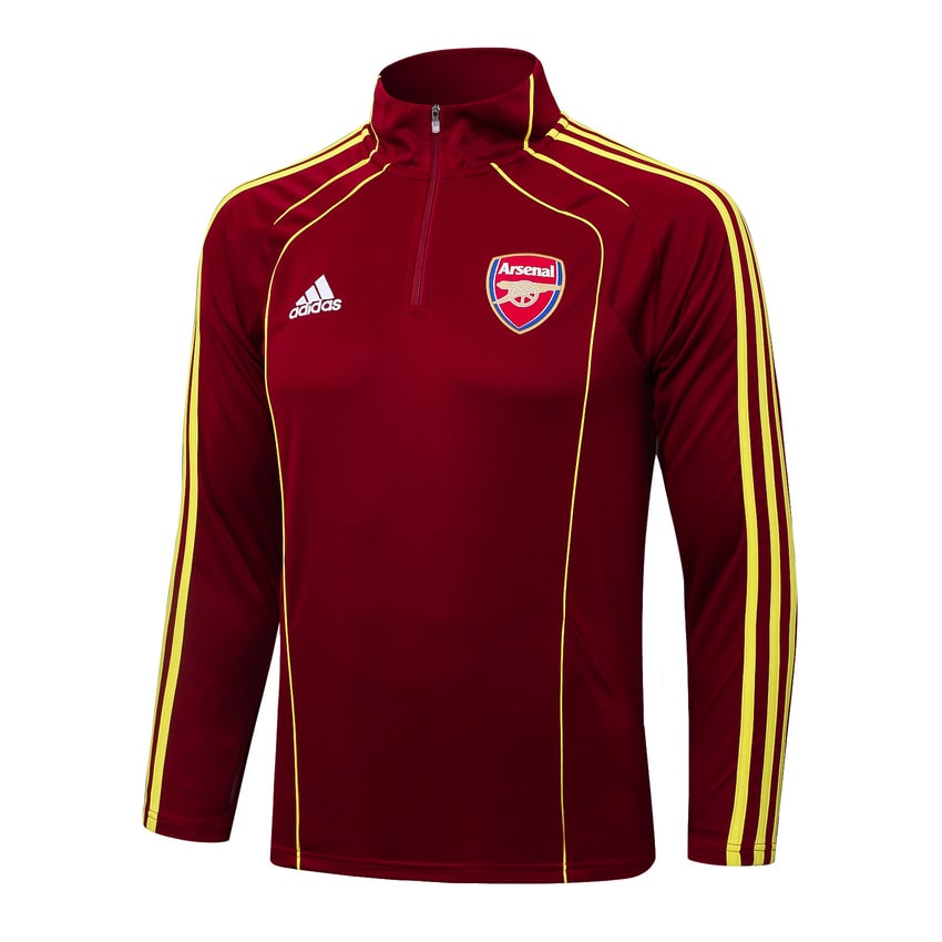 Survetement Arsenal Training Homme/Enfant 2025 2026 Rouge Foncé | Foot Fan