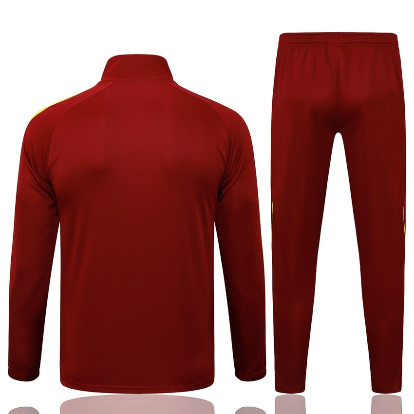 Survetement Arsenal Veste Homme/Enfant 2025 2026 Rouge Foncé | Foot Fan