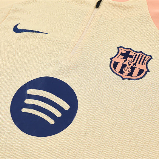 Survetement Barcelone Training Homme/Enfant 2025 2026 Jaune | Foot Fan
