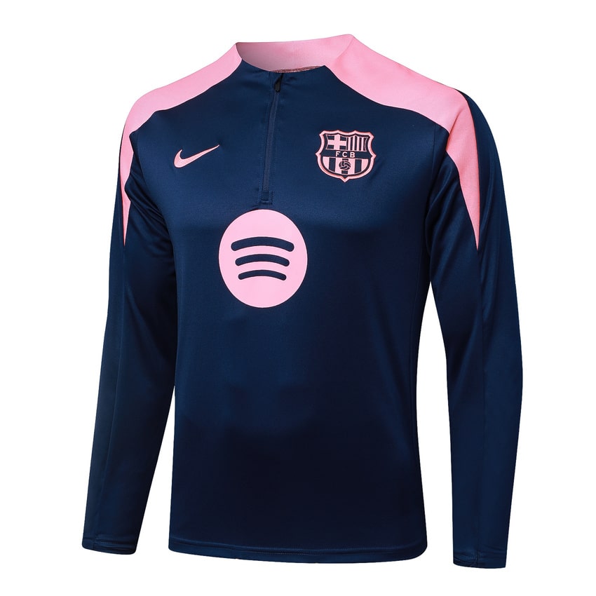 Survetement Barcelone Training Homme/Enfant 2025 2026 Bleu Rose | Foot Fan