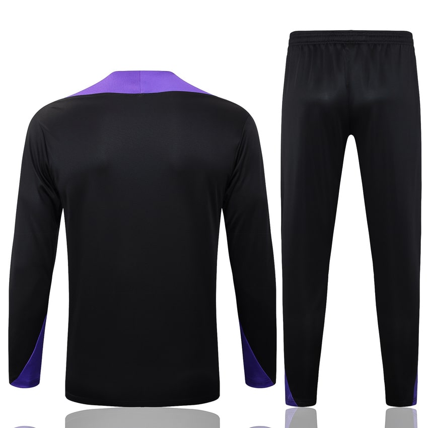Survetement Barcelone Training Homme/Enfant 2025 2026 Noir Violet | Foot Fan