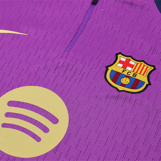 Survetement Barcelone Training Homme/Enfant 2025 2026 Violet Rose | Foot Fan