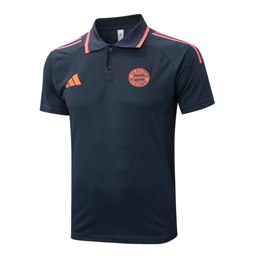 Polo Bayern Munich Homme 2025 2026 Noir Clair | Foot Fan