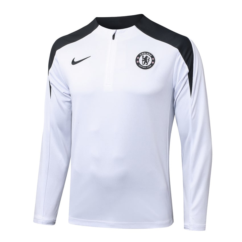 Survetement Chelsea Training Homme/Enfant 2025 2026 Blanc Noir | Foot Fan