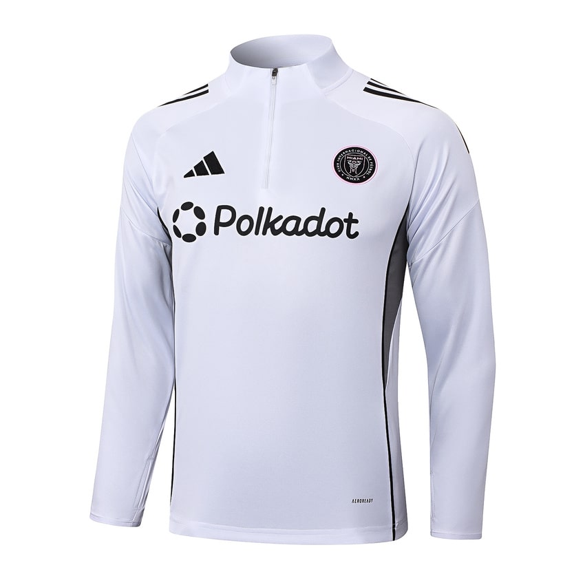 Survetement Inter Miami Training Homme/Enfant 2025 2026 Blanc Noir | Foot Fan
