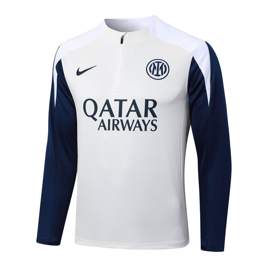 Survetement Inter Milan Training Homme/Enfant 2025 2026 Blanc Bleu | Foot Fan