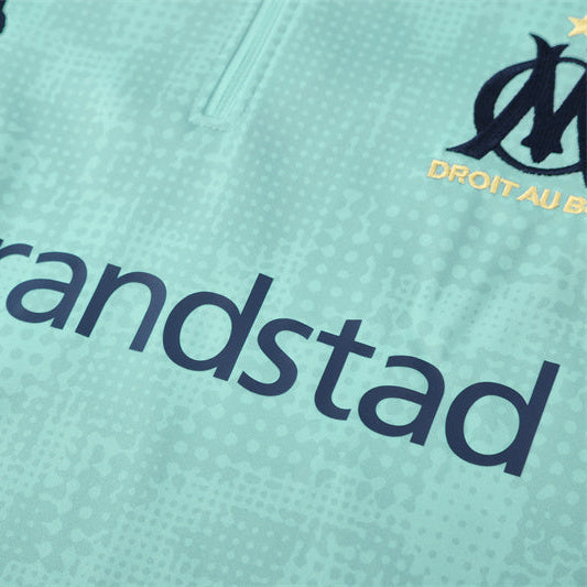 Survetement Marseille OM Training Homme/Enfant 2025 2026 Bleu Ciel | Foot Fan