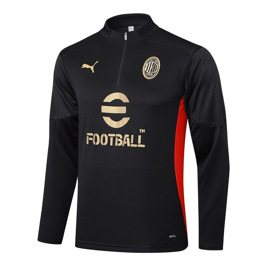 Survetement Milan AC Training Homme/Enfant 2024 2025 Noir | Foot Fan