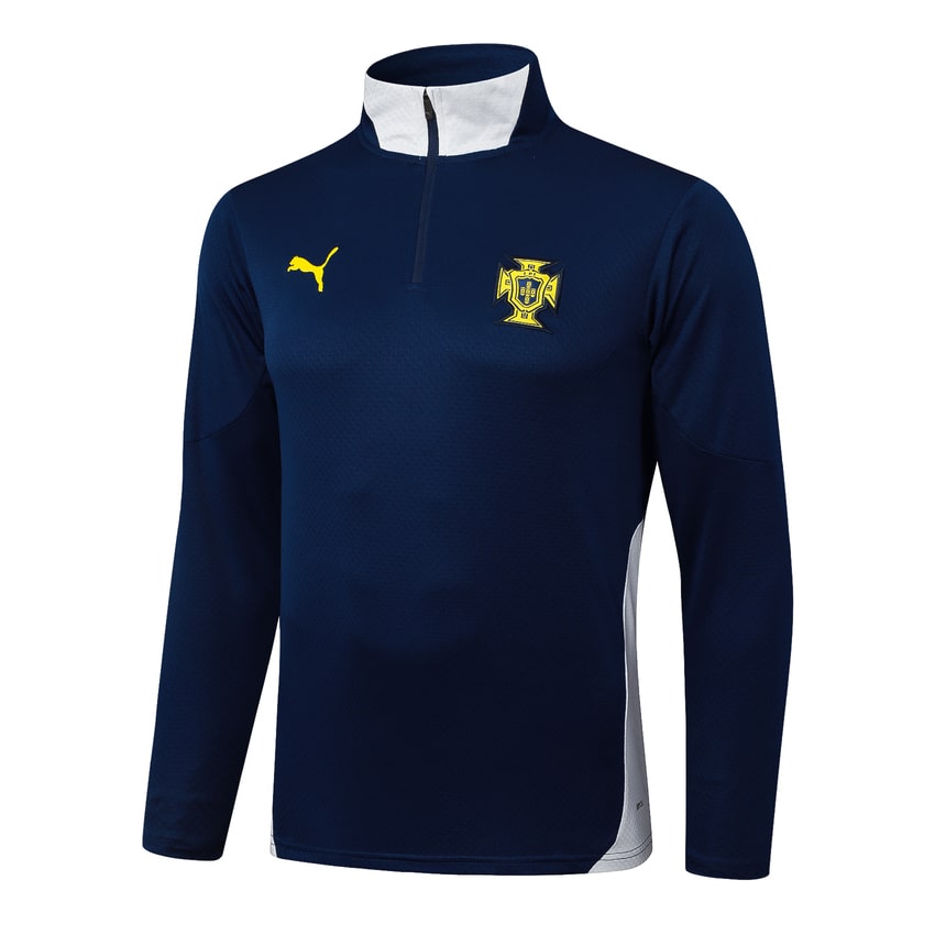 Survetement Portugal Training Homme/Enfant 2024 2025 Bleu Sombre | Foot Fan