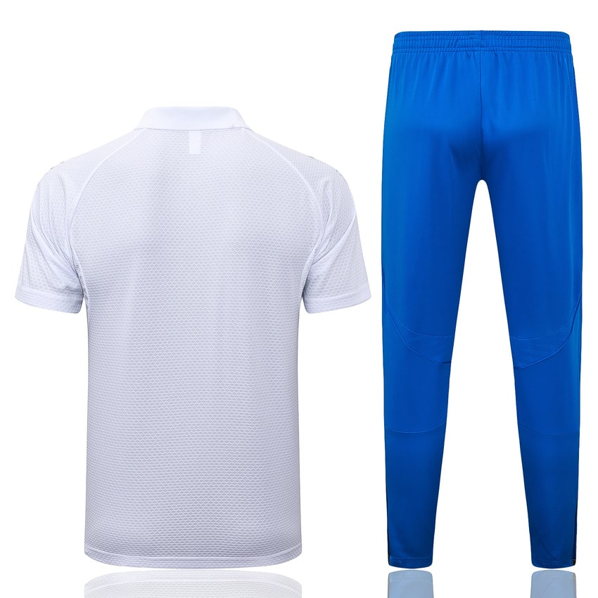 Polo Real Madrid Homme 2025 2026 Blanc Bleu | Foot Fan