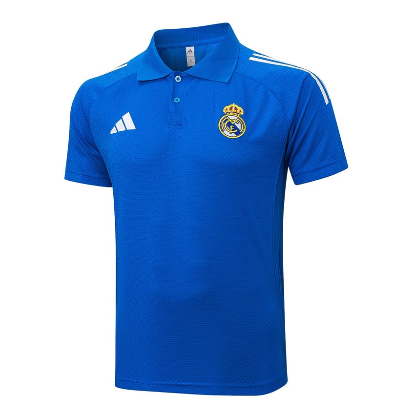 Polo Real Madrid Homme 2025 2026 Bleu Clair | Foot Fan