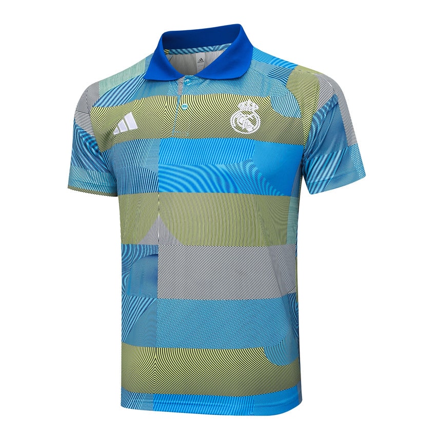 Polo Real Madrid Homme 2025 2026 Bleu Vert | Foot Fan