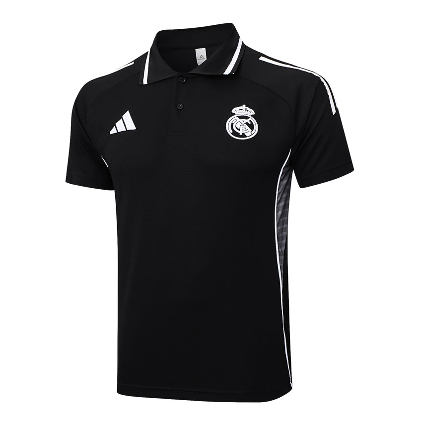 Polo Real Madrid Homme 2025 2026 Noir Sombre | Foot Fan